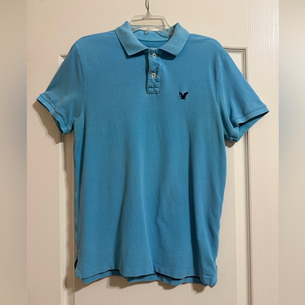 Men’s American Eagle Outfitters Light Blue Polo Shirt